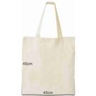 Kit com 60 ecobags 45x45cm - 100% algodão cru