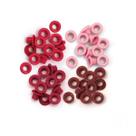 Kit com 60 Peças de Ilhoses em 4 Tons de Vermelho We R