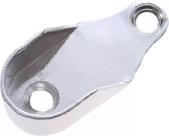 Kit Com 60 Suporte Cabideiro Oval Para Tubo Oblongo Cromado