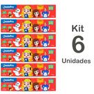 Kit com 6un Pasta de Dente Infantil Luccas Neto Gel Dental 50Gr Sem Açúcar