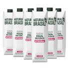 Kit Com 6Und Água De Coco Integral Polpa Natural Brasil 1L