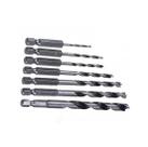 Kit com 7 Brocas para Madeiras Encaixe Sextavado D-62371 - Makita