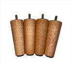 Kit com 7 Pés para Cama Box - 12 cm, Cor Mel