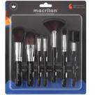 Kit Com 7 Pincéis Para Maquiagem Kp9-2a Macrilan Cor Preto