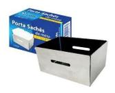 Kit Com 7 Porta Sachê Inox Metal Globo