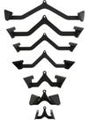 Kit Com 7 Puxadores Anatômicos + Suporte Tri Pé