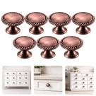 Kit Com 7 Puxadores Retrô Móveis Planejados Gaveteiros Acessório Ponto Redondo 29mm Cobre Fosco Kit Com 7 Puxadores Retrô Móveis Planejados Gaveteiros Acessório Ponto Redondo 29mm Cobre Fosco
