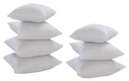 Kit Com 7 Refis De Almofada 40x40 Silicone Para Capas 35cm