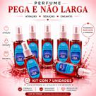 Kit com 7 Unidades Perfume Pega e Não Me Larga Atração Sedução Encanto