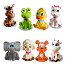 Kit com 8 Brinquedos De Vinil Para Bebê A Partir De 3 Meses -b Kit com 8 Brinquedos De Vinil Para Bebê A Partir De 3 Meses -b