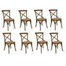 Kit com 8 Cadeiras de Jantar Katrina