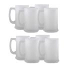 Kit Com 8 Canecas Para Chopp Ou Cerveja Com Vidro Jateado Fosca Para Bar Restaurante 300ml De Alta Resistencia Kit Com 8 Canecas Para Chopp Ou Cerveja Com Vidro Jateado Fosca Para Bar Restaurante 300ml De Alta Resistencia