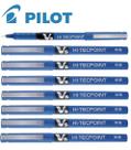 Kit Com 8 Canetas Pilot Hi Tecpoint V5 Azul