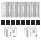 Kit com 8 Filtros Substitutos de Espuma de Carvão Ativado BalimoPet Kit com 8 Filtros Substitutos de Espuma de Carvão Ativado BalimoPet