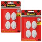 Kit com 8 Gancho SCOTCH Branco Pequeno 3M