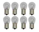 Kit com 8 lampadas 1 polo 1141 12v 21w halogena amarela