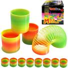 Kit com 8 Mola Maluca Colorida Furta-Cor Brinquedo Clássico