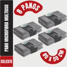 Kit Com 8 Panos Mega Panão em Microfibra Chão Multiuso - Tipo Toalha - Vidros - Secagem Automotiva