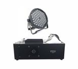 Kit com 8 par led slim 60 led rgbwa + maquina de fumaça 1500w