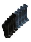 Kit com 8 Pares de Meias Antiderrapante Pilates Lupo 3310-003 Colorido