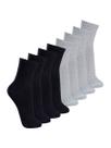 Kit com 8 Pares de Meias Esportiva Cano Médio Lupo 3290-009 Colorido Kit com 8 Pares de Meias Esportiva Cano Médio Lupo 3290-009 Colorido