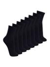 Kit com 8 Pares de Meias Esportiva Cano Médio Lupo 3290-009 Kit com 8 Pares de Meias Esportiva Cano Médio Lupo 3290-009