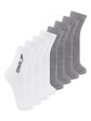 Kit com 8 Pares de Meias Esportiva Cano Médio Speedo 8032 Colorido
