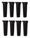 Kit com 8 Pés Para Gabinete de Pia Armário Balcão 14cm Regulável Geli Preto