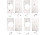 Kit Com 8 Placa De Reparo Para Consertar Dobradiça Armário Mdf + 48 Parafusos