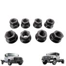 Kit com 8 porcas das rodas dianteiras e traseiras da f4000 4x2 e 4x4