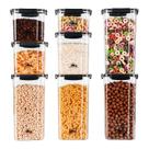 Kit com 8 Potes para Mantimentos Hermeticos, Porta Alimento com Tampa e Travas