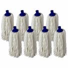 Kit Com 8 Refil Mop Esfregão Algodão Alta Absorção Limpeza