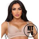 Kit Com 8 Sutiãs Alça Reforçada Sutiã Básico Liso Confortável Premium Cores