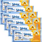 Kit com 8 Toalha Umedecida Sênior Wipes Premium 50 Unidades Total 400