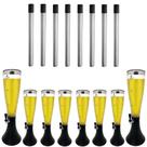 Kit com 8 Torres de Chopp Marcbeer de 2,5 Litros e 8 Refis Extra - Marchesoni