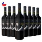 Kit com 8 Vinhos Chilenos Tinto Seco Carmenere Reserva Cuentos del Fuego 750ml