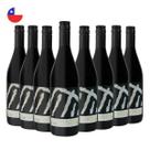 Kit com 8 Vinhos Chilenos Tinto Seco Pinot Noir Cuentos del Fuego