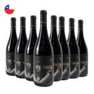 Kit com 8 Vinhos Chilenos Tinto Seco Pinot Noir Reserva Cuentos del Fuego 750ml
