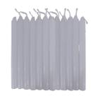 Kit com 80 Velas Palito Branca de Parafina Pura 16 cm