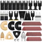 Kit com 87 Lâminas de Serra Oscilante OTUCO - Para Madeira e Metal