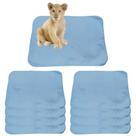 Kit com 9 Banheiro para Cães Tecido Ecológico 70x50 Azul - 200 Lavagens - Inteligente