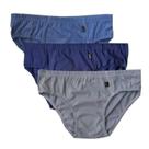 Kit Com 9 Cueca Slip Elástico Embutido 100% Algodão Sortida Kit Com 9 Cueca Slip Elástico Embutido 100% Algodão Sortida