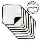 Kit com 9 Fraldas de Câes p/Chão 45x45 Branco com borda Preta 200 Lavagens - Alta Absorção