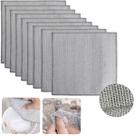Kit com 9 Panos de Limpeza 20x20cm Dupla Face Plástico Abrasivo Remove Manchas