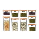 Kit com 9 Potes Herméticos em Acrílico Porta Mantimentos