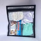 Kit com 9 SACOS organizadores PRETO maternidade viagem multiuso