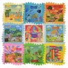 Kit Com 9 Tapetes Ondas 50cm X 50cm - Histórias Tapete Onda Historias Historias