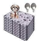 Kit com 9 Tapetinhos Alta Absorção para Pets 100x70 Jornal com gachos - 300 Lavagens - Ecológico Kit com 9 Tapetinhos Alta Absorção para Pets 100x70 Jornal com gachos - 300 Lavagens - Ecológico