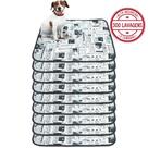 Kit com 9 Tapetinhos Alta Absorção para Pets 70x50 Jornal 3 Camadas - 300 Lavagens