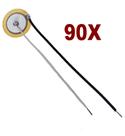 Kit com 90x Pastilha cápsula 20mm 2cm piezoelétrica